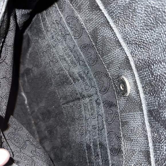 Black Leather Tote Bag MK - Picture 12 of 15